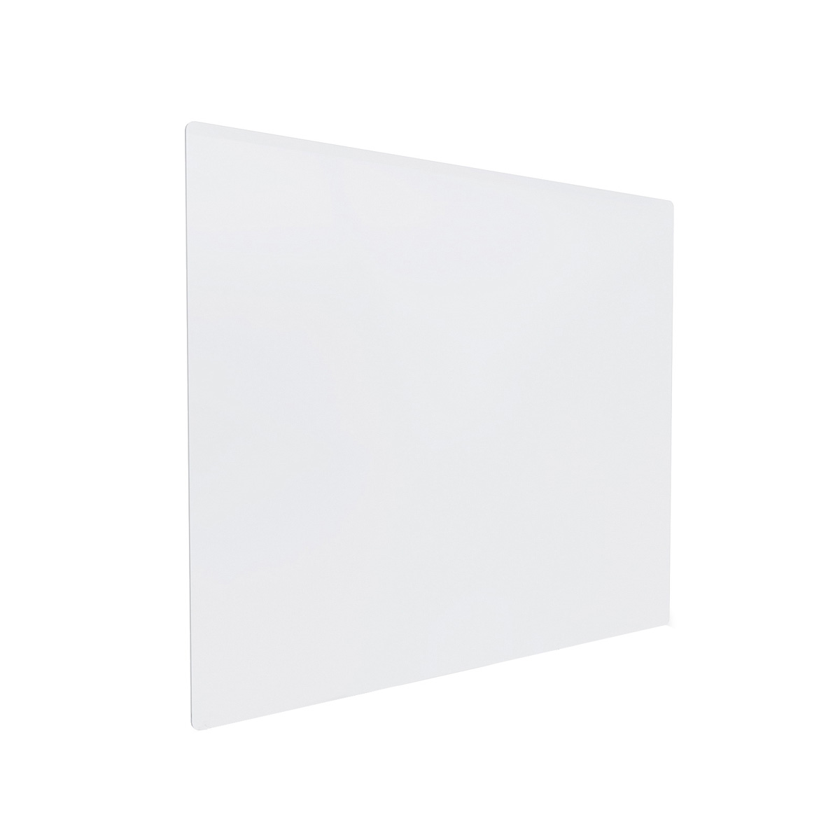 Clear Acrylic Sneeze Guard 30'' Wide x 36'' Tall x 0.157'' Thickness