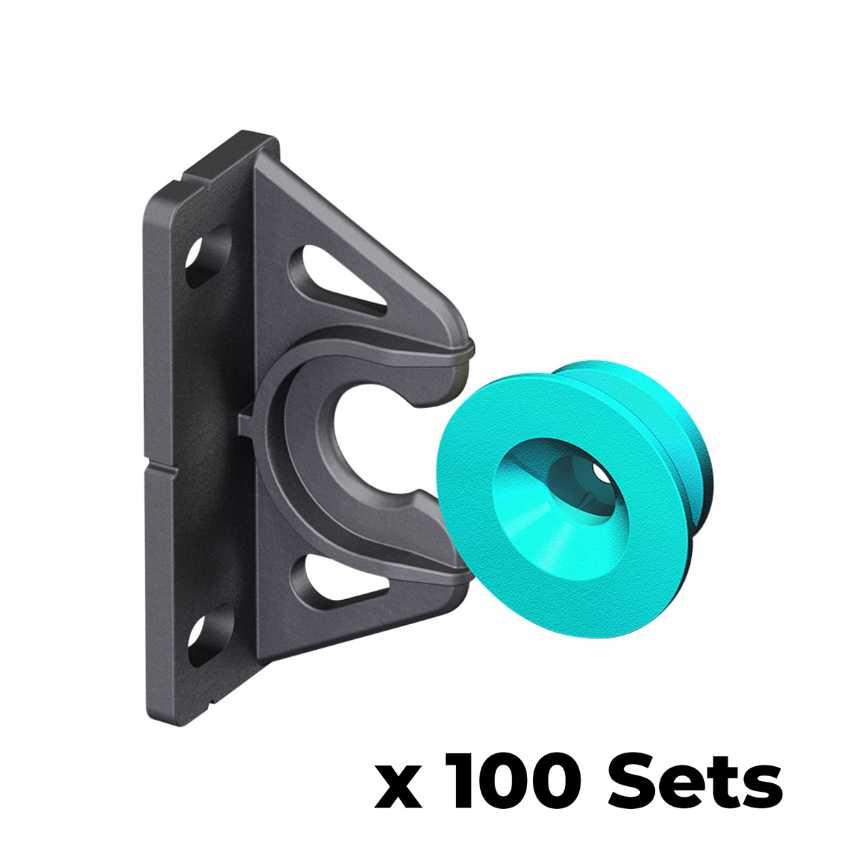 Button Fix Type 2 Bracket Marker Connecting 90º Degree Panels with New Upgraded Button x100