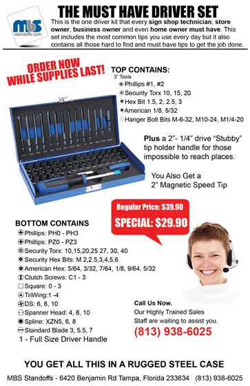 68 piece driver bit set, MBS 68 Piece, Sign Professional, Bit Driver Set 68 bit driver set, MBS 68 Piece, Sign Professional, Bit Driver Set