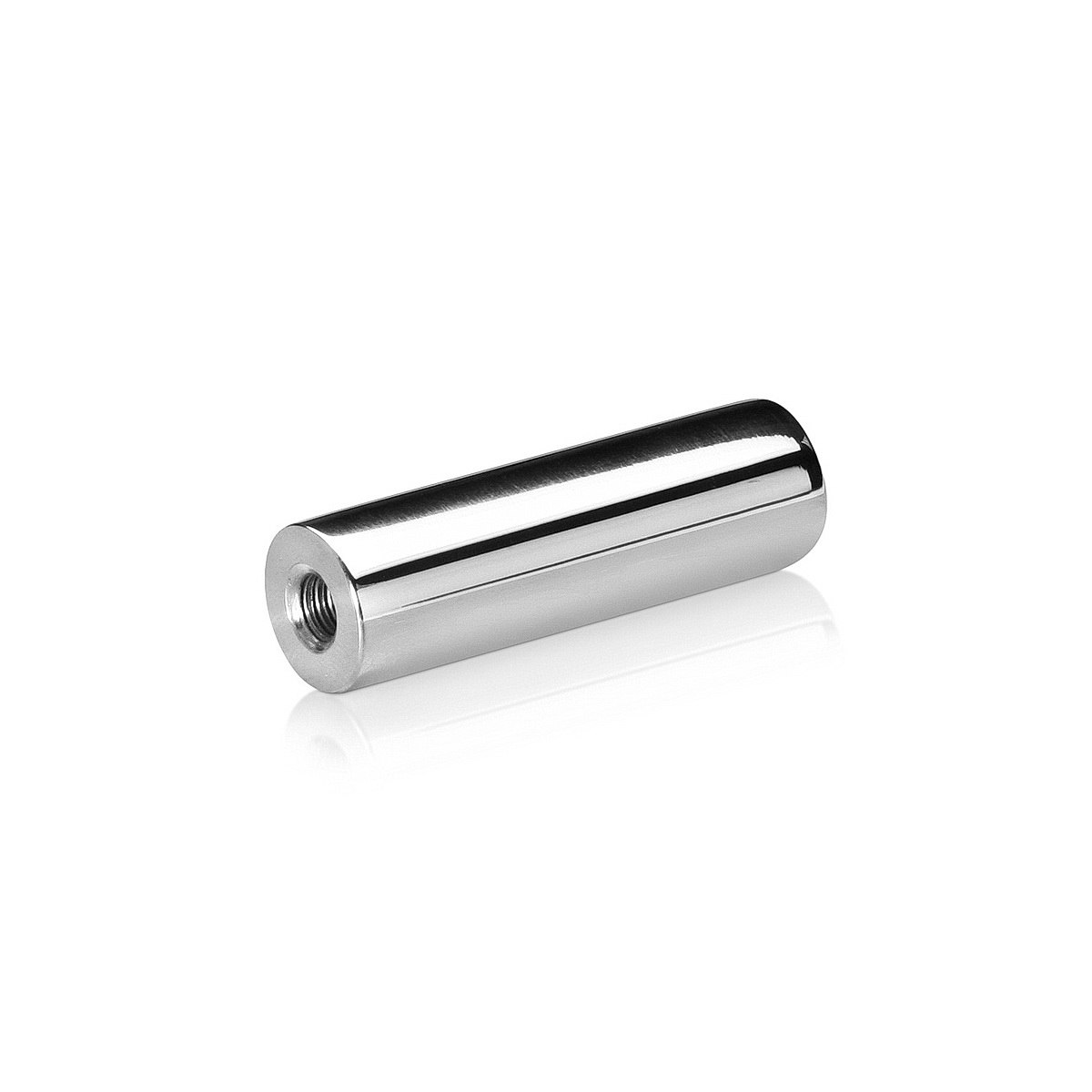 1/4-20 Threaded Barrels Diameter: 5/8'', Length: 2'', Polished Finish Grade 304 [Required Material Hole Size: 17/64'' ]