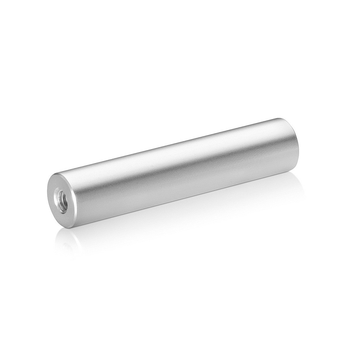 1/4-20 Threaded Barrels Diameter: 5/8'', Length: 3'', Clear Anodized [Required Material Hole Size: 17/64'' ]