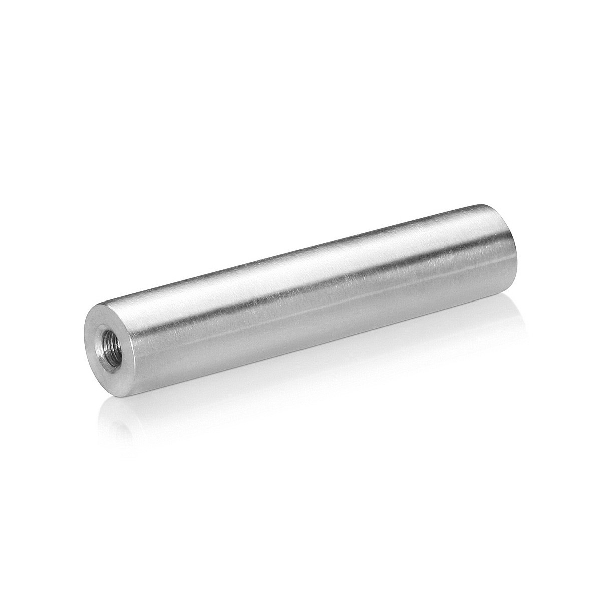 1/4-20 Threaded Barrels Diameter: 5/8'', Length: 3'', Stainless Steel Grade 304 [Required Material Hole Size: 17/64'' ]
