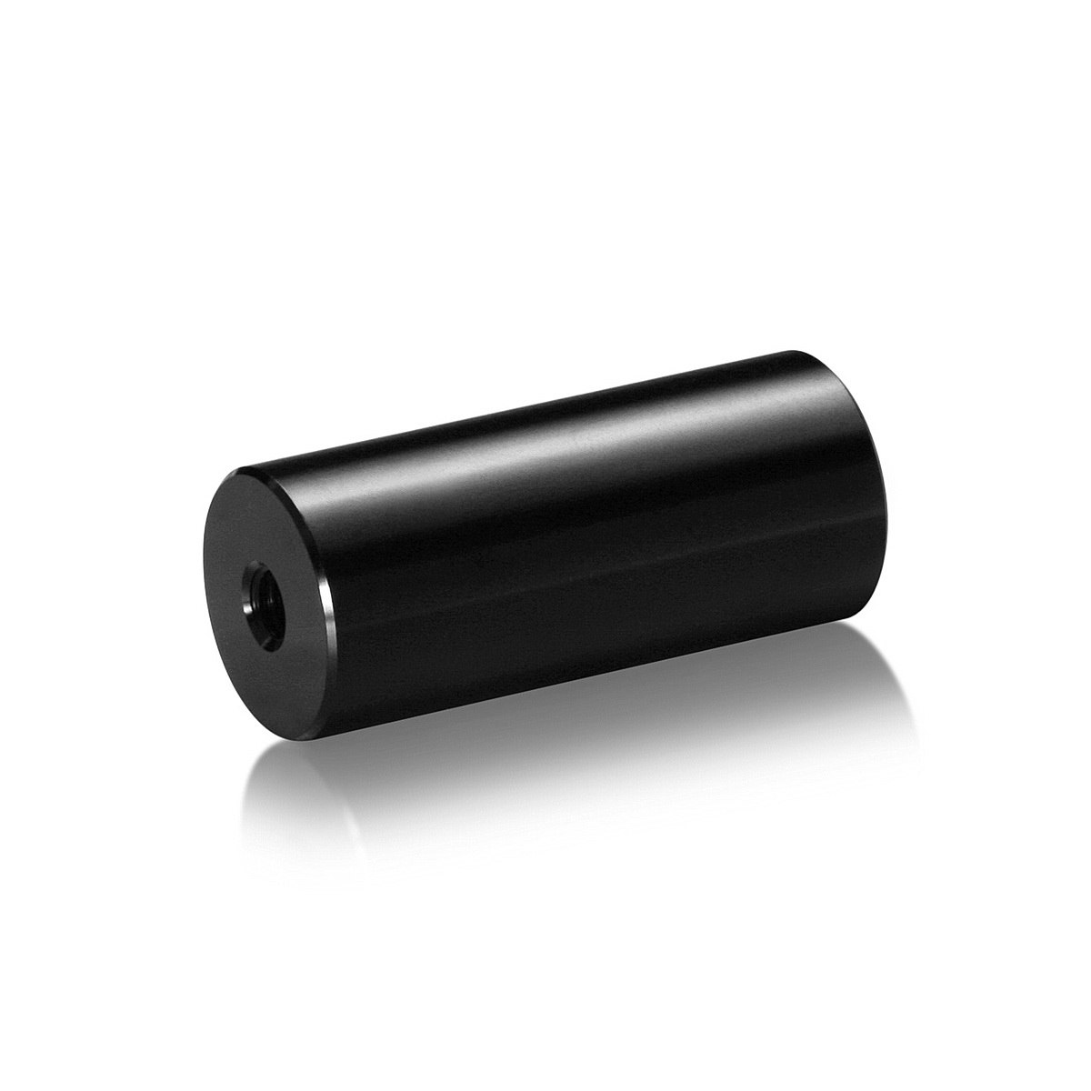 1/4-20 Threaded Barrels Diameter: 7/8'', Length: 2'', Black Anodized [Required Material Hole Size: 17/64'' ]
