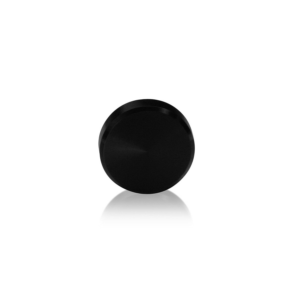 1/4-20 Threaded Caps Diameter: 1'', Height 1/4'', Black Anodized ...