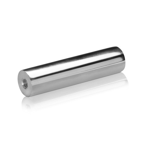 1/4-20 Threaded Barrels Diameter: 3/4'', Length: 3'', Polished Finish Grade 304 [Required Material Hole Size: 17/64'' ]