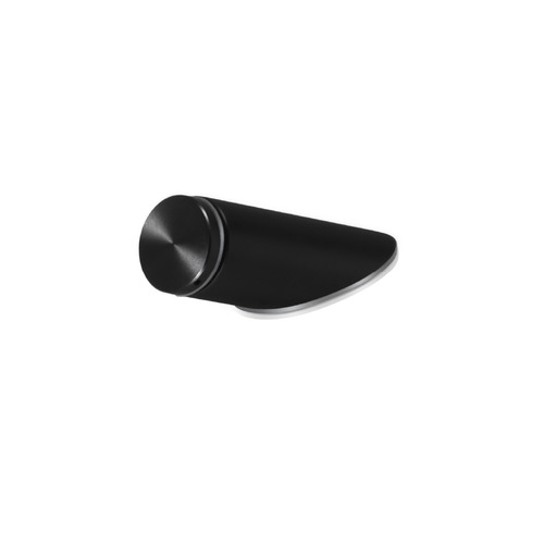 1/2'' Diameter Desktop Table Standoffs 60° Angle - Flat Head Standoffs (Aluminum Matte Black Anodized) [Required Material Hole Size: 1/4'']