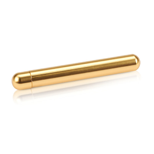 1/4'' Diameter x 2'' Length Cylinder Desktop Table Standoffs (Aluminum Champagne Anodized) [Required Material Hole Size: 7/32'']
