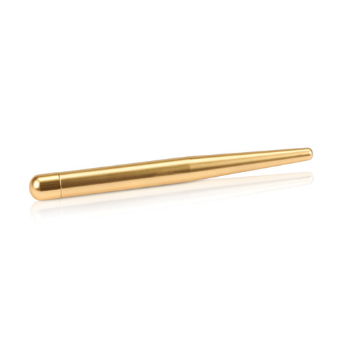 1/4'' Diameter x 3'' Length Conical Desktop Table Standoffs (Aluminum Champagne Anodized) [Required Material Hole Size: 7/32'']