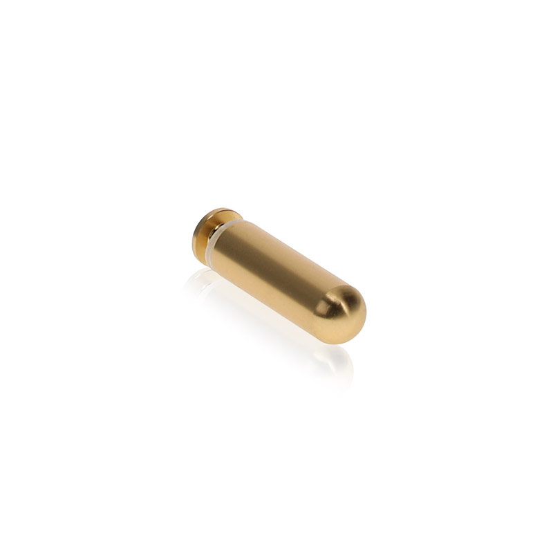 5/16'' Diameter x 1'' Length Desktop Table Standoffs (Champagne Anodized) [Required Material Hole Size: 3/16'']