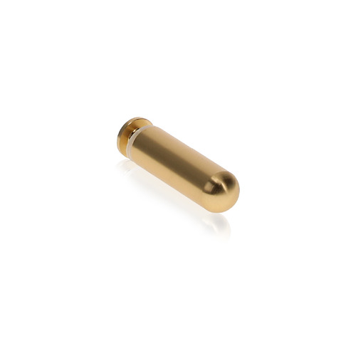 5/16'' Diameter x 1'' Length Desktop Table Standoffs (Champagne Anodized) [Required Material Hole Size: 3/16'']