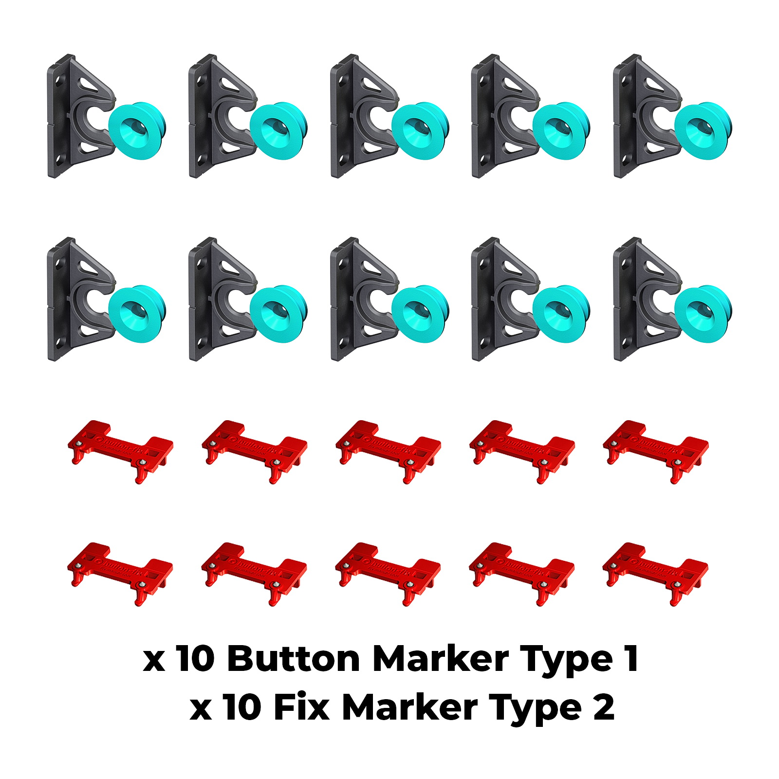 Button Fix Type 1 Bonded Bracket Marker Guide Kit Connecting Panel x50 10 Tool 