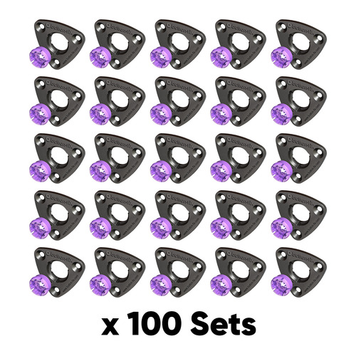Button Fix Type 3 Button and Fix for Panel Connection Face- to-Face with 0.12'' or 0.31'' Gap x100
