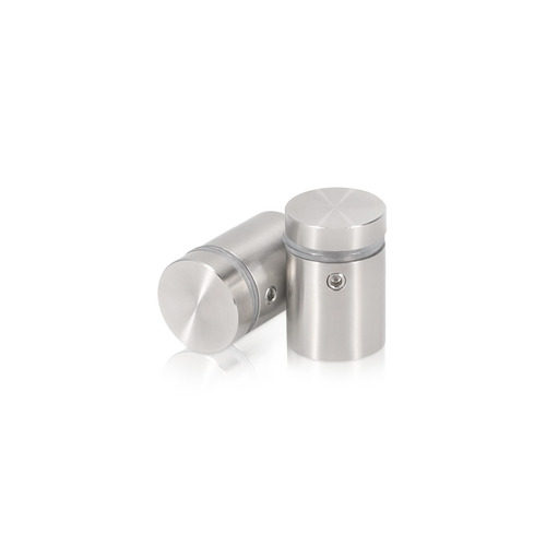 3/4'' Diameter X 3/4'' Barrel Length, (316 Marine Grade) Stainless Steel Brushed Finish. Easy Fasten Standoff (For Inside / Outside use) [Required Material Hole Size: 7/16'']