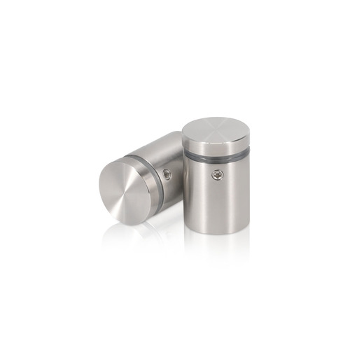 7/8'' Diameter X 1'' Barrel Length, (316 Marine Grade) Stainless Steel Brushed Finish. Easy Fasten Standoff (For Inside / Outside use) [Required Material Hole Size: 7/16'']