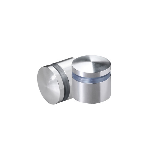7/8'' Diameter X 1/2'' Barrel Length, Aluminum Rounded Head Standoffs, Shiny Anodized Finish Easy Fasten Standoff (For Inside / Outside use) [Required Material Hole Size: 7/16'']