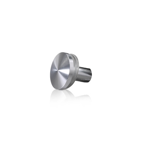 AL25-25AS, AL25-30AS, AL25-50AS, AL25-70AS Head replacement for Mbs-Standoffs 1'' Diameter, Aluminum Clear Shiny Finish Standoffs (Includes 2 Silicone Washers).