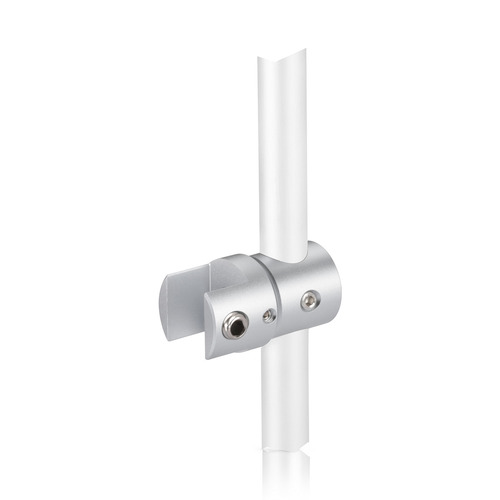 Pivoting Support - Up to 1/2'' - Single Sided - Side Clamp - Aluminum Clear Anodized - For 3/8'' Diameter Rod