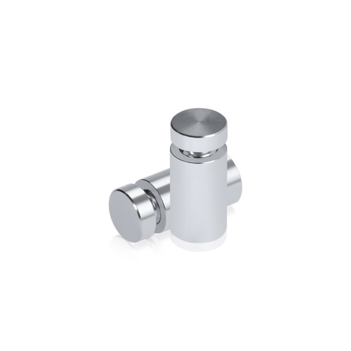 1/2'' Diameter X 3/4'' Barrel Length, Affordable Aluminum Standoffs, Silver Anodized Finish Easy Fasten Standoff (For Inside / Outside use) [Required Material Hole Size: 3/8'']