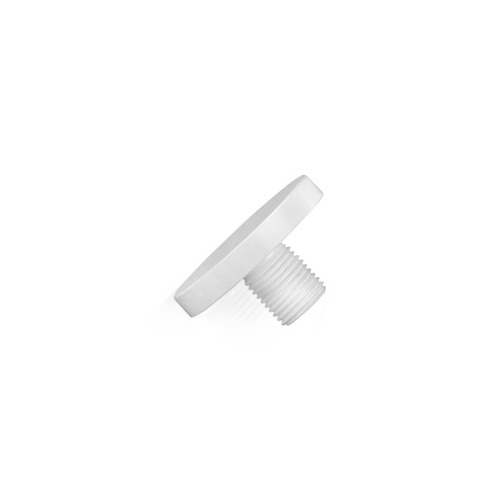 AS30-12WH Head replacement for Mbs-Standoffs 1-1/4'' Diameter x 1/2'' Barrel Length, Aluminum White Finish Standoffs (No Washer).