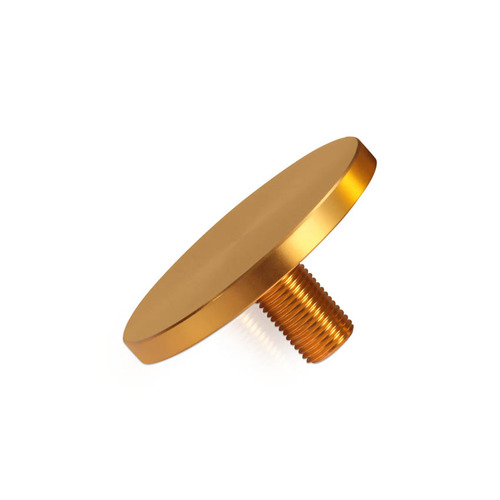 AS50-25GD, AS50-30GD, AS50-50GD, AS50-70GD Head replacement for Mbs-Standoffs 2'' Diameter, Aluminum Gold Finish Standoffs (No Washer).