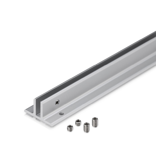 24'' Length Clear Aluminum Direct Sign Mounts for 1/4'' Substrate