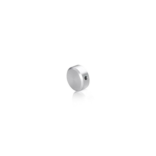 10-24 Threaded Locking Caps Diameter: 3/8'', Height: 1/4'', Clear Anodized Aluminum [Required Material Hole Size: 3/8'']