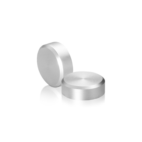 1/4-20 Threaded Caps Diameter: 3/4'', Height: 1/4'', Clear Anodized Aluminum [Required Material Hole Size: 5/16'']