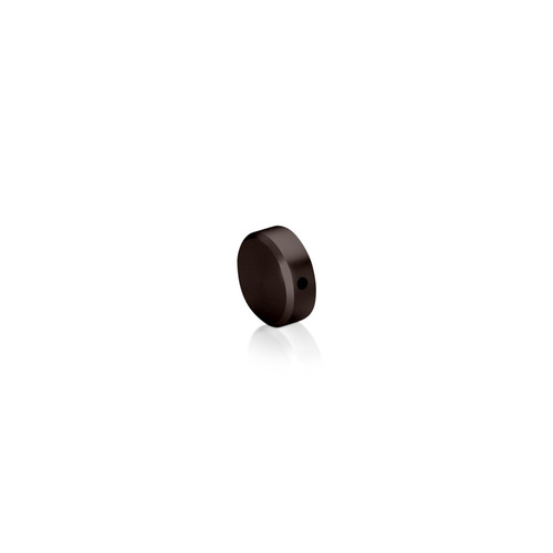 1/4-20 Threaded Locking Caps Diameter: 3/4'', Height: 1/4'', Bronze Anodized Aluminum [Required Material Hole Size: 5/16'']