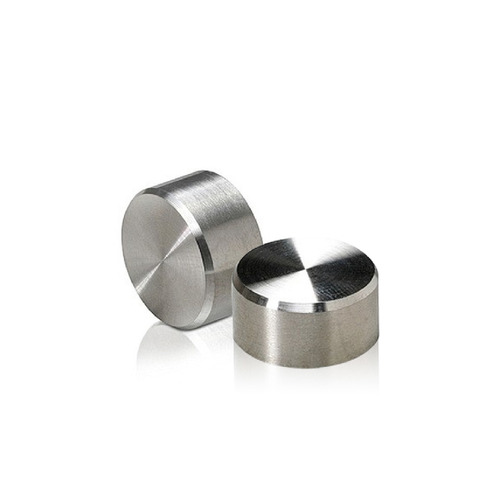 5/16-18 Threaded Caps Diameter: 3/4'', Height: 3/8'', Brushed Satin Stainless Steel Grade 304 [Required Material Hole Size: 3/8'']