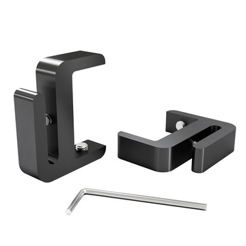 Set of 2, Clamp, Aluminum Matte black Anodized Finish, to 