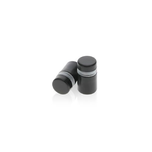 1/2'' Diameter X 1/2'' Barrel Length, Hollow Stainless Steel Matte Black Finish. Easy Fasten Standoff (For Inside Use Only) [Required Material Hole Size: 3/8'']