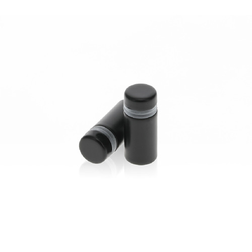 1/2'' Diameter X 3/4'' Barrel Length, Hollow Stainless Steel Matte Black Finish. Easy Fasten Standoff (For Inside Use Only) [Required Material Hole Size: 3/8'']