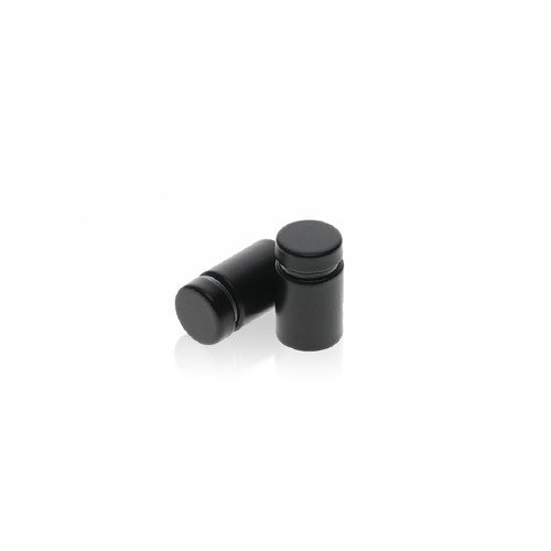 5/8'' Diameter X 3/4'' Barrel Length, Hollow Stainless Steel Matte Black Finish. Easy Fasten Standoff (For Inside Use Only) [Required Material Hole Size: 7/16'']