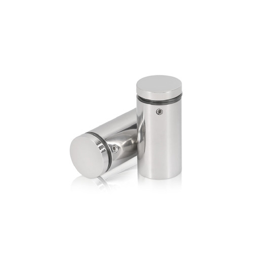 1'' Diameter X 1-3/4'' Barrel Length, (304) Stainless Steel Polished Finish. Easy Fasten Standoff (For Inside / Outside use) Tamper Proof Standoff [Required Material Hole Size: 7/16'']