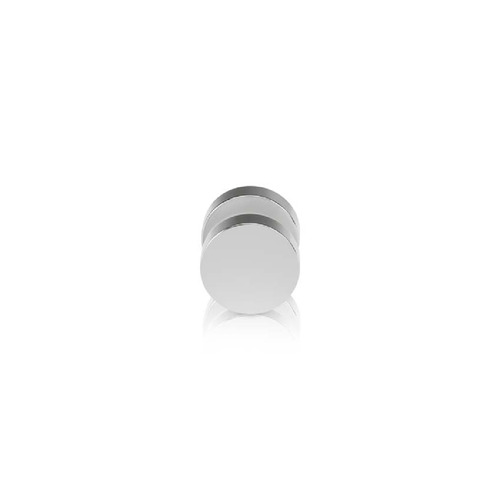 3/4'' Diameter Polished Stainless Steel 304, Mall Front Clamp (Material Thickness Accepted: 1/4'' to 1/2'')