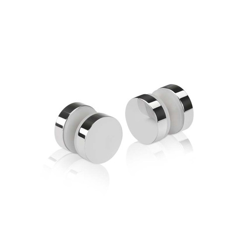 3/4'' Diameter Polished Stainless Steel 316, Mall Front Clamp (Material Thickness Accepted: 1/4'' to 1/2'')