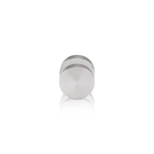 7/8'' Diameter Brushed Stainless Steel 304, Mall Front Clamp (Material Thickness Accepted: 1/4'' to 1/2'')