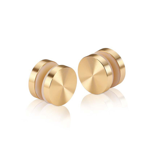 1'' Diameter Champagne Anodized Aluminum, Mall Front Clamp (Material Thickness Accepted: 1/4'' to 1/2'')