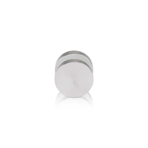 1'' Diameter Brushed Stainless Steel 304, Mall Front Clamp (Material Thickness Accepted: 1/4'' to 1/2'')