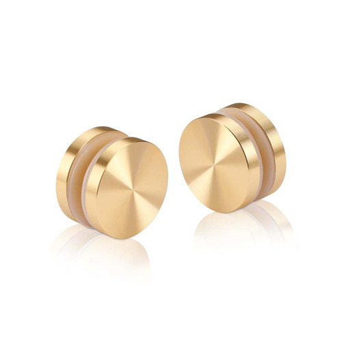 1-1/4'' Diameter Champagne Anodized Aluminum, Mall Front Clamp (Material Thickness Accepted: 1/4'' to 1/2'')