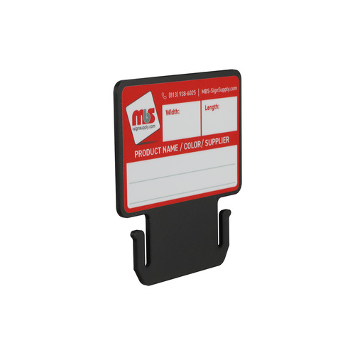 Black MediaCards for Vinyl Roll Storage - Rewritable Labeling Cards for 3