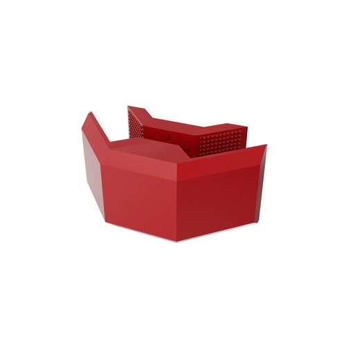 90° Connector, ABS Red (Pantone 200C) for 5/8'' and 3/4'' Panels