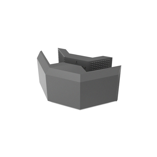 90° Connector, ABS Silver Gray (Pantone 429C) for 5/8'' and 3/4'' Panels