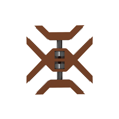 Cross Connector, PLA Clay Brown for 5/8'' and 3/4'' Panels