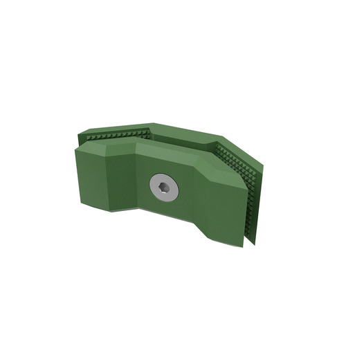 105° Connector For Substrates, ABS Olive (Pantone 363C) for 1/4
