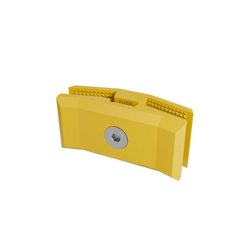 150° Connector For Substrates, ABS Yellow (Pantone 136C) for 1/4