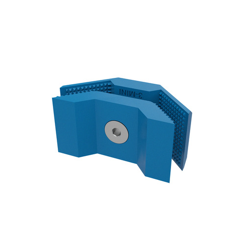 90° Connector For Substrates, ABS Azure (Pantone 299C) for 1/4
