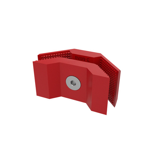 90° Connector For Substrates, ABS Red (Pantone 200C) for 1/4
