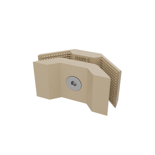 90° Connector For Substrates, PLA White Oak for 1/4