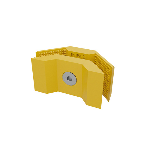 90° Connector For Substrates, ABS Yellow (Pantone 136C) for 1/4